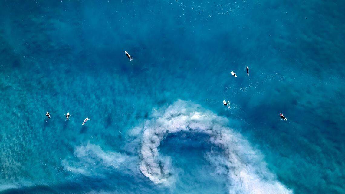 A 7-year-old was rescued, but a 14-year-old was swept away by a rip current, Texas officials said. The teen’s body washed up hours later. 