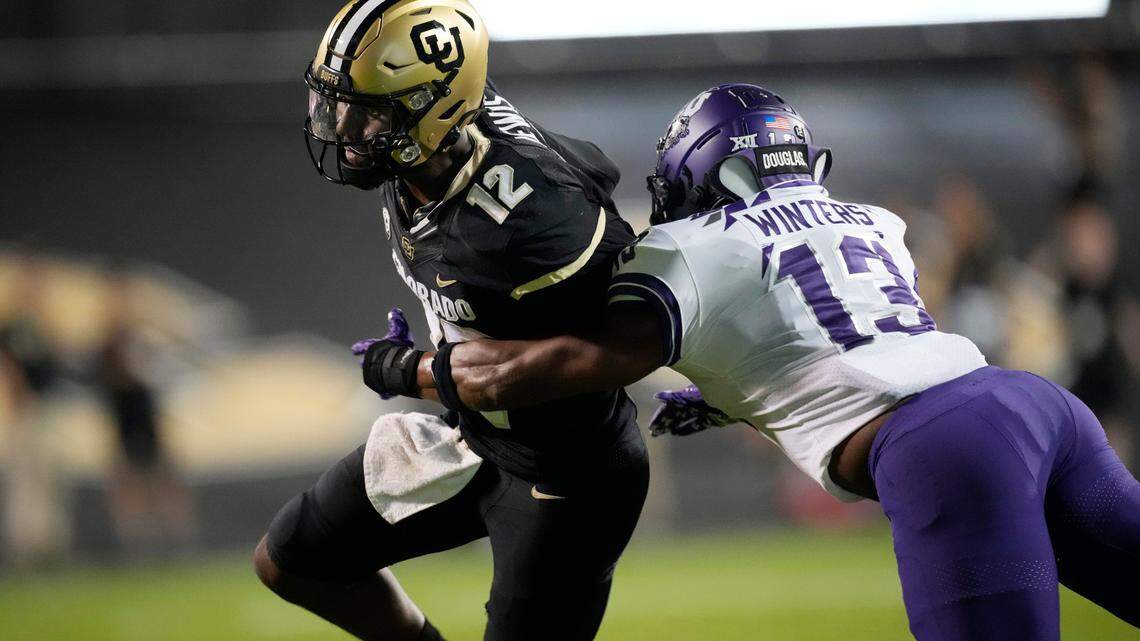 TCU linebacker Dee Winters will lead the Horned Frogs defense against Tarleton State in Saturday’s home opener. (AP Photo/David Zalubowski)