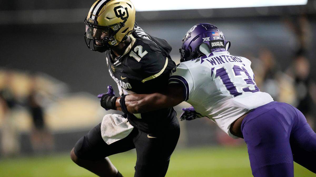 TCU linebacker Dee Winters will lead the Horned Frogs defense against Tarleton State in Saturday’s home opener. (AP Photo/David Zalubowski)