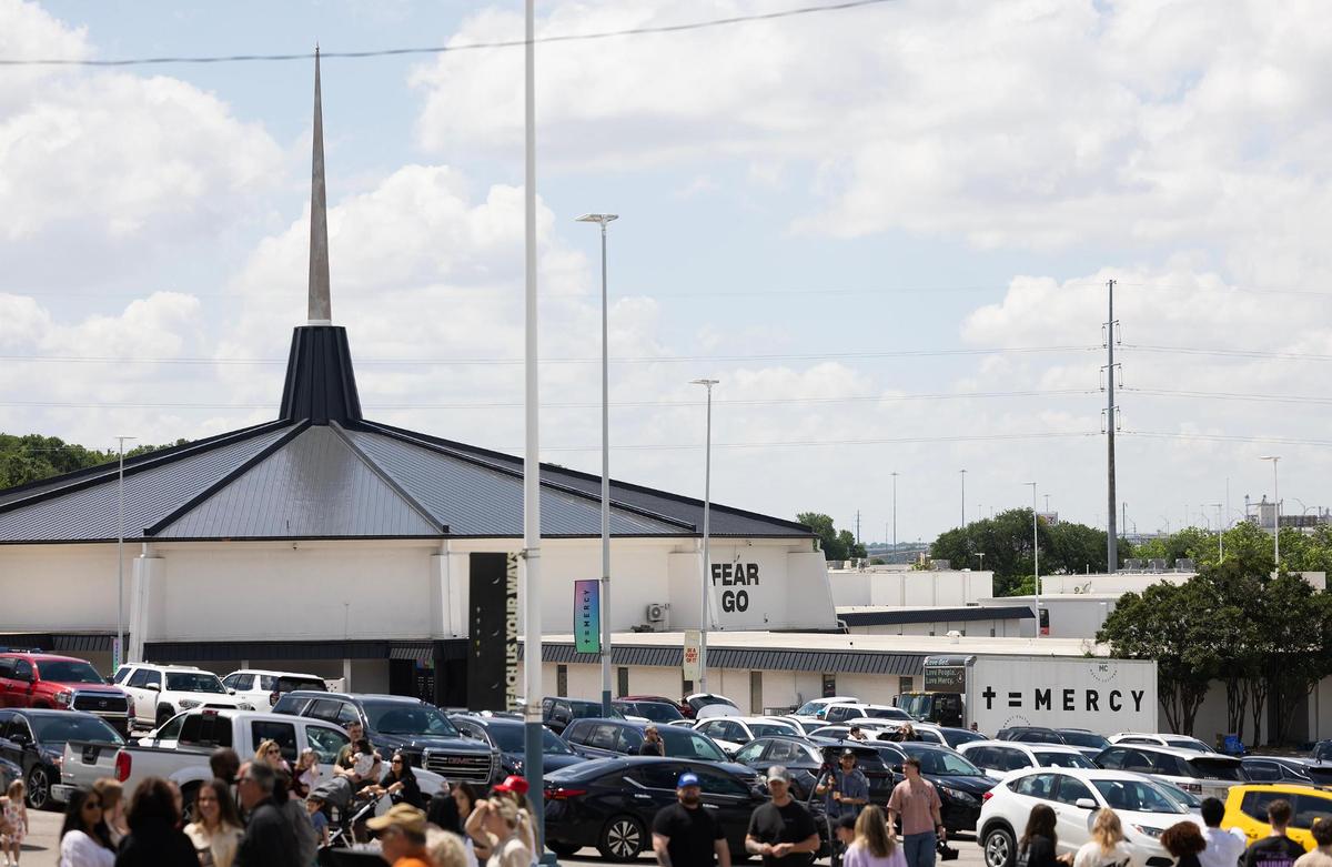 Guests gather for the groundbreaking of Mercy Culture Church’s Justice Residences on Friday, May 9, 2025, in Fort Worth. The 100-bed shelter is part of Mercy Culture’s Justice Reform ministry that combats human trafficking.