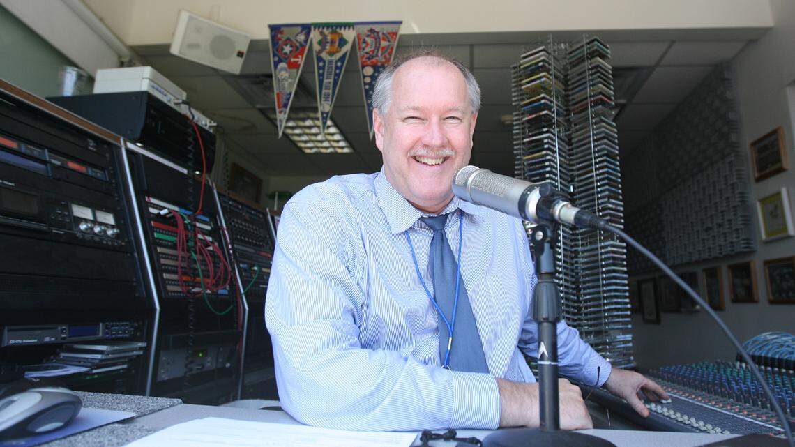 Texas Rangers public address announcer Chuck Morgan will call his 3,000th consecutive game on Saturday.