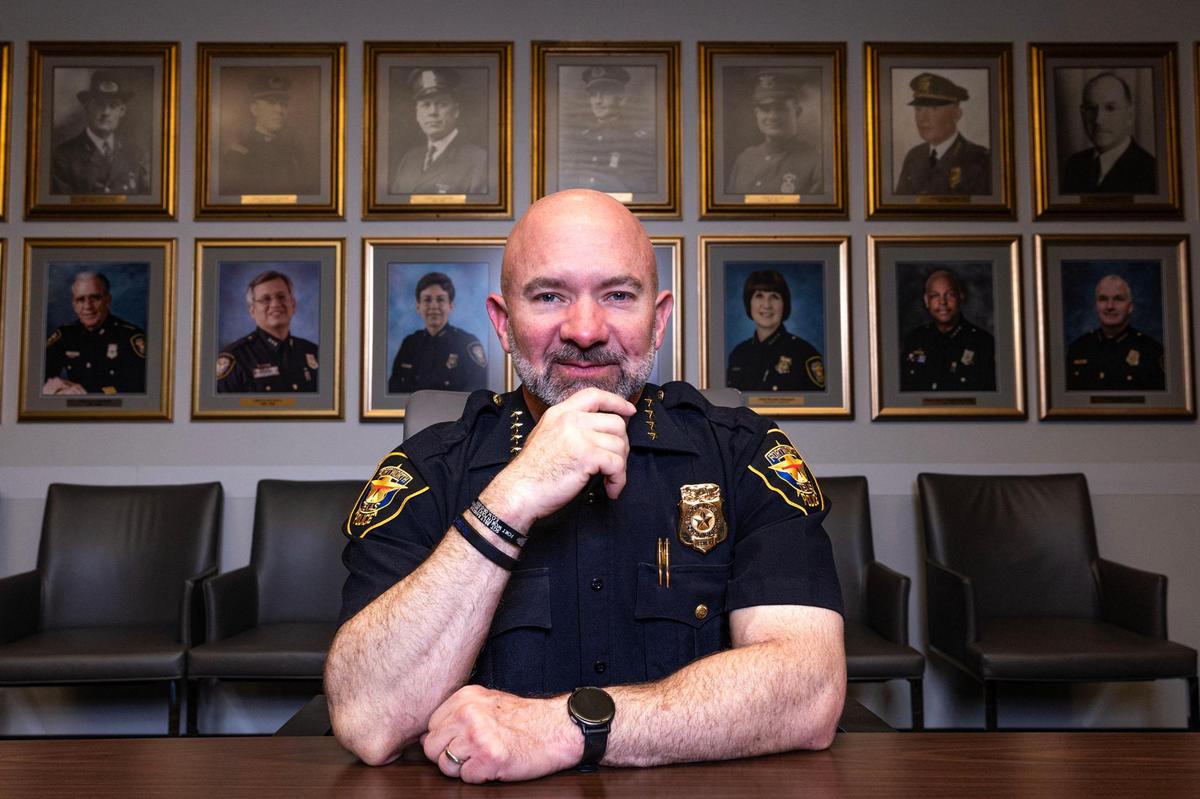 Fort Worth Police Chief Neil Noakes is photographed in the conference room at Bob Bolen Public Safety Complex on May 21. After 25 years serving as police chief, Noakes is retiring from his position.