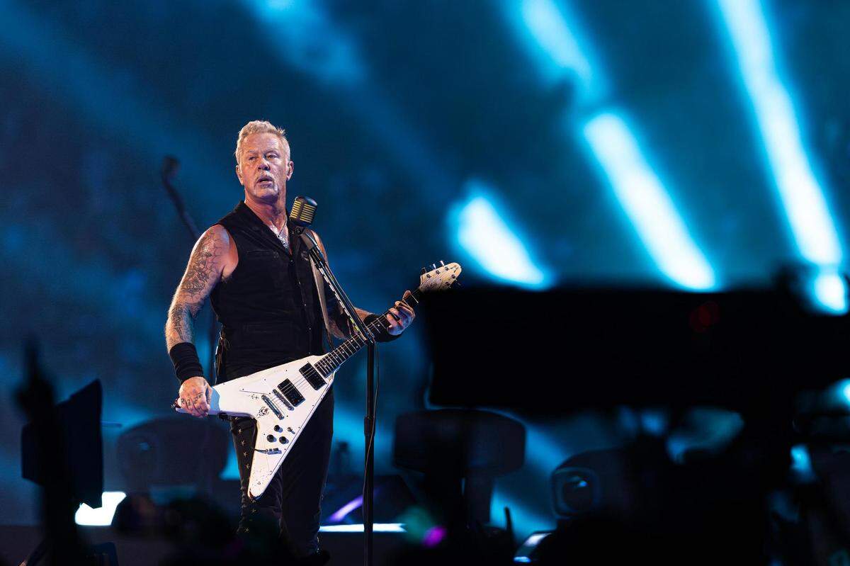 Metallica: M72 World Tour concert at AT&T Stadium in Arlington, Texas on Friday, Aug. 18, 2023.