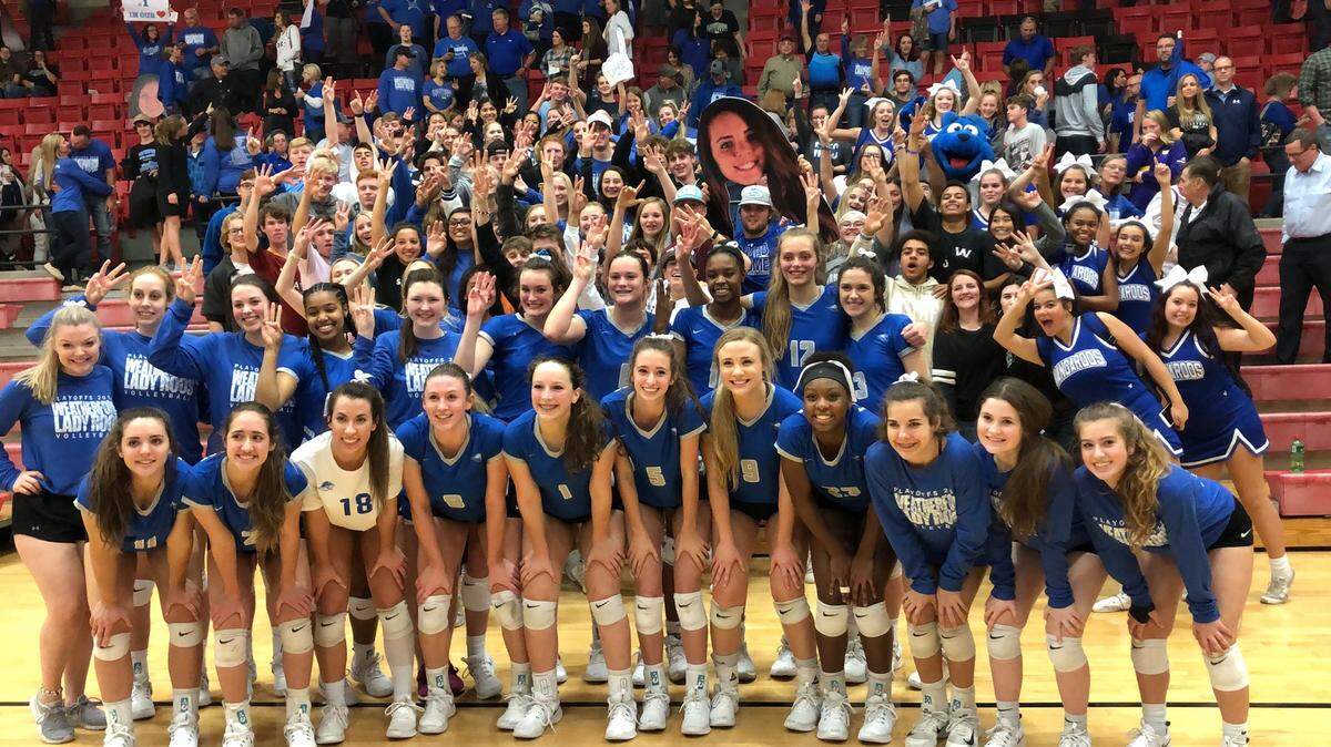 Weatherford swept Arlington Martin in the regional quarterfinal round, Tuesday Nov. 6, 2018.