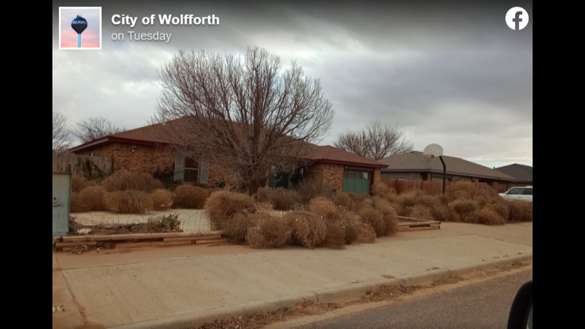 Piles of tumbleweed present a potential fire hazard and officials are asking residents to exercise caution to prevent sparking a blaze.