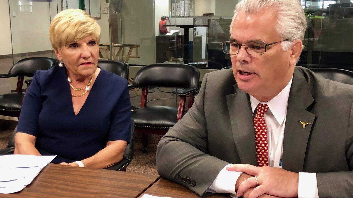 On Aug. 9, 2018, Fort Worth Mayor Betsy Price and City Manager David Cooke talk with the Star-Telegram’s editorial board about a plan to bail out the city’s pension fund.