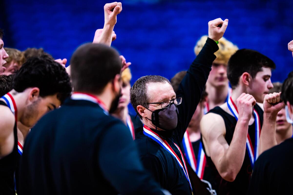 during the 4A state final between Argyle and Huffman Hargrave at the Alamodome in San Antonio Texas, on March 13, 2021. Argyle went on to win 49-30. (Photo by Matt Smith. Special to the Star-Telegram).
