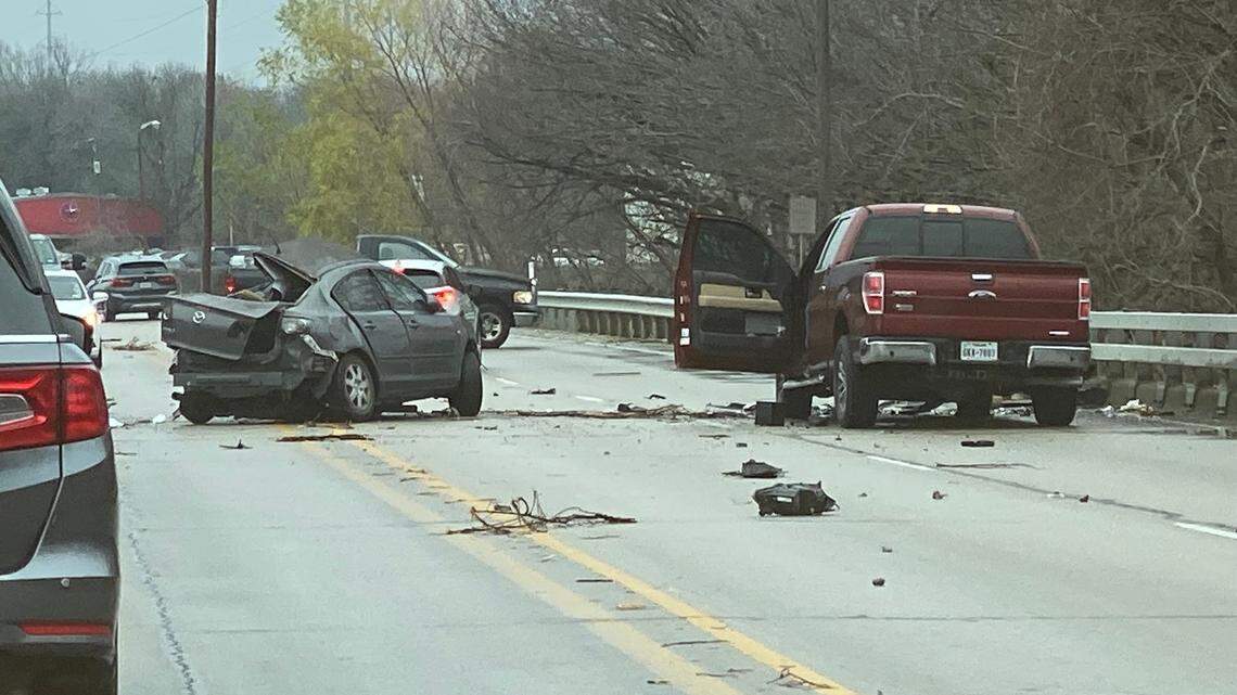 A 29-year-old man and a dog died in a two-vehicle crash Wednesday morning. The car accident occurred around 11 a.m. Wednesday in the 3900 block of West Division Street in Arlington.