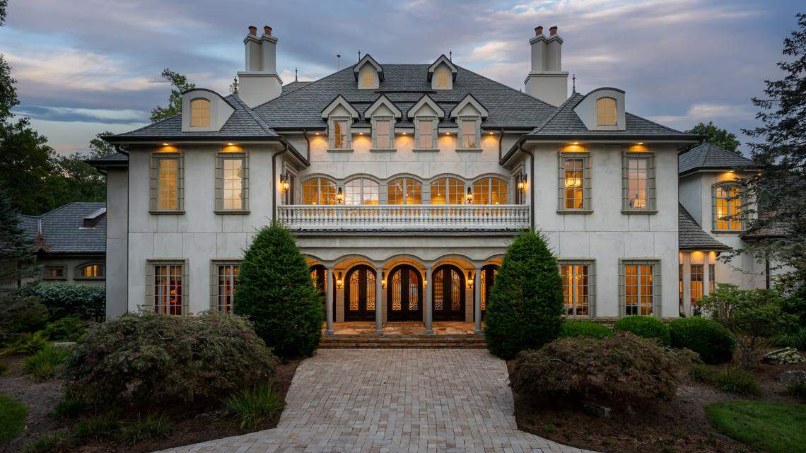 Exterior of the lavish estate