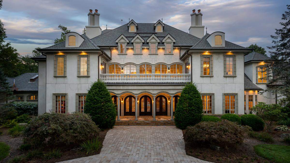 Exterior of the lavish estate