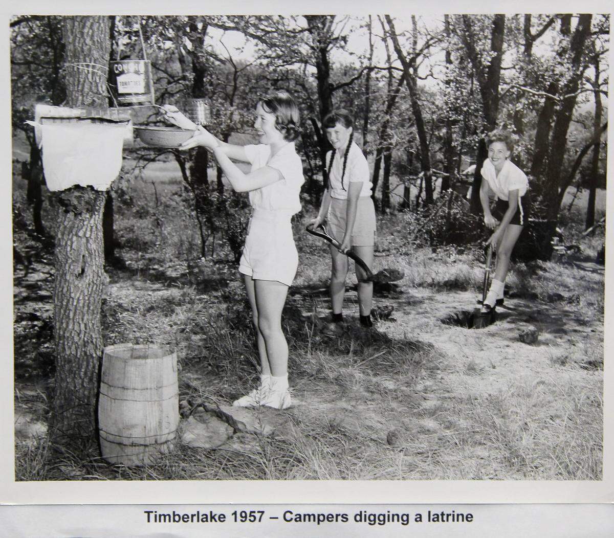 A 1957 photo of Camp Timberlake.