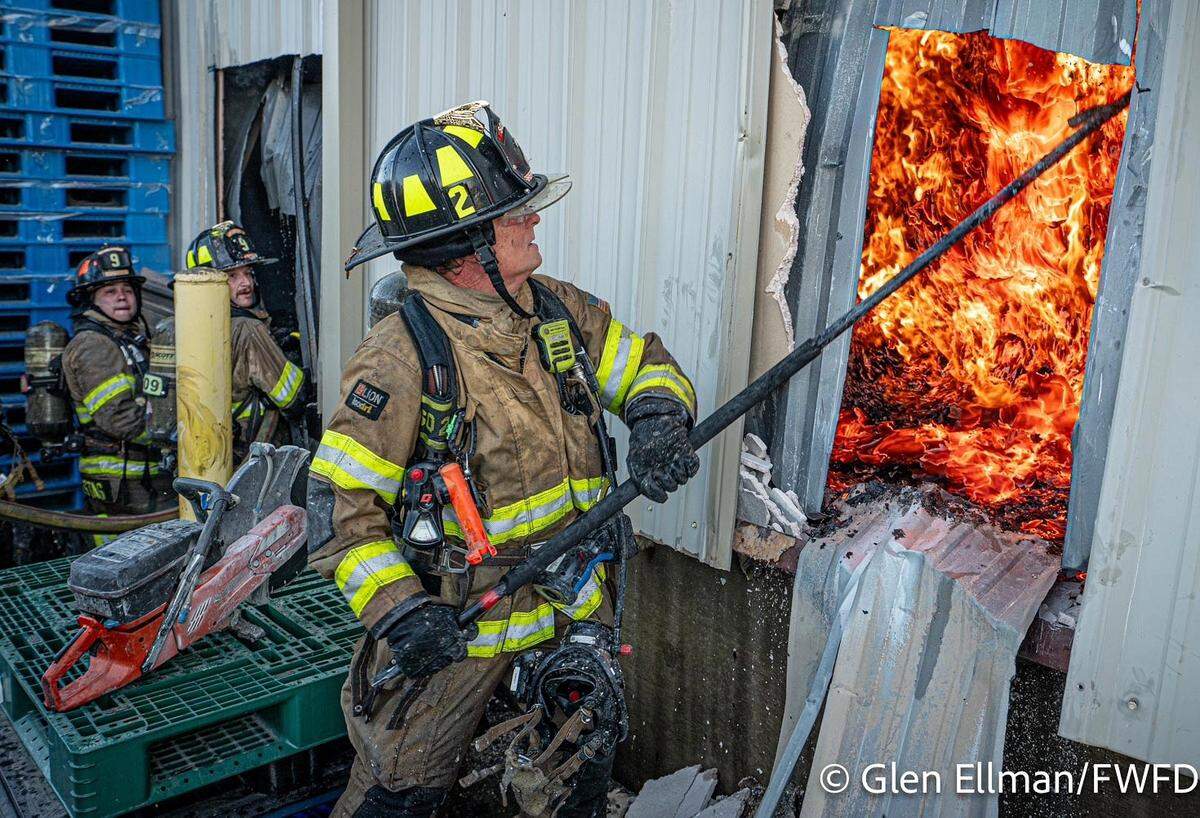 Heavy smoke and fire were coming from the single-story warehouse on Terminal Road when Fort Worth firefighters arrived at the scene early Friday, Feb. 6.