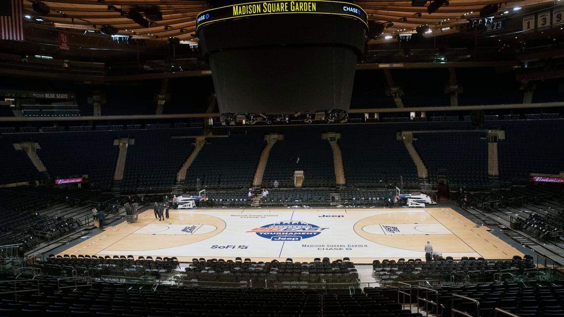 Empty arenas everywhere as sports are all postponed or canceled for fear of the coronavirus. The NCAA should release a full 68-team bracket for its March Madness even though the games are canceled.