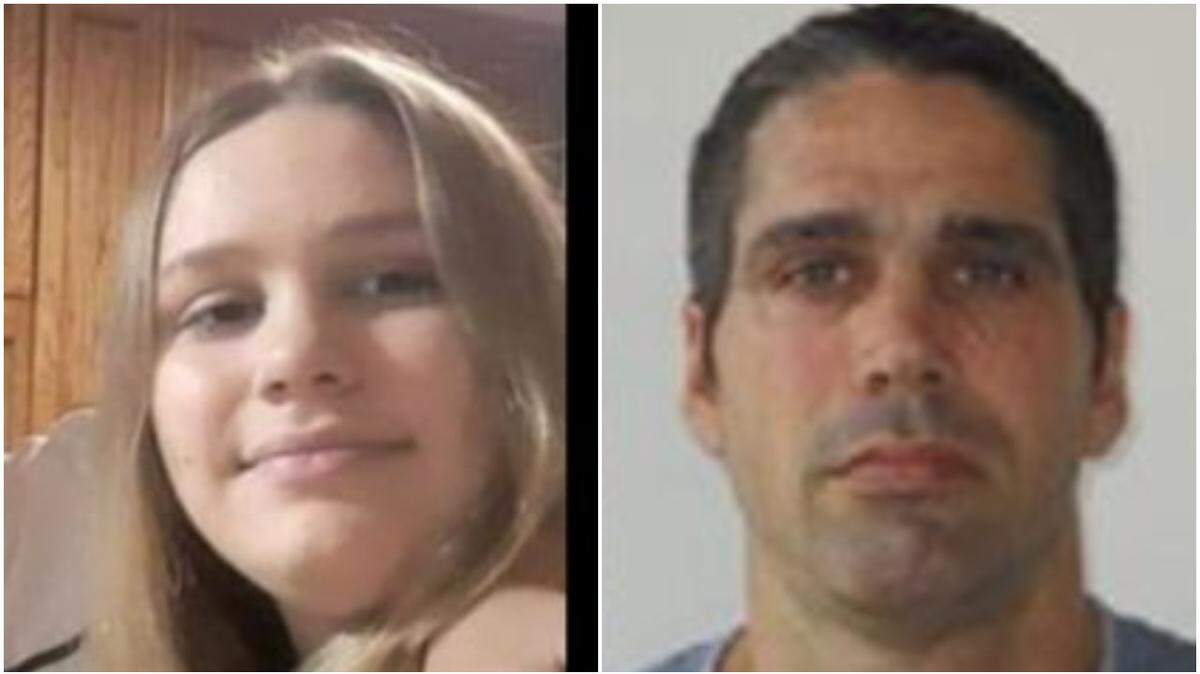 Lexus Gray, left, was allegedly abducted by Justin Gray, a registered sex offender.