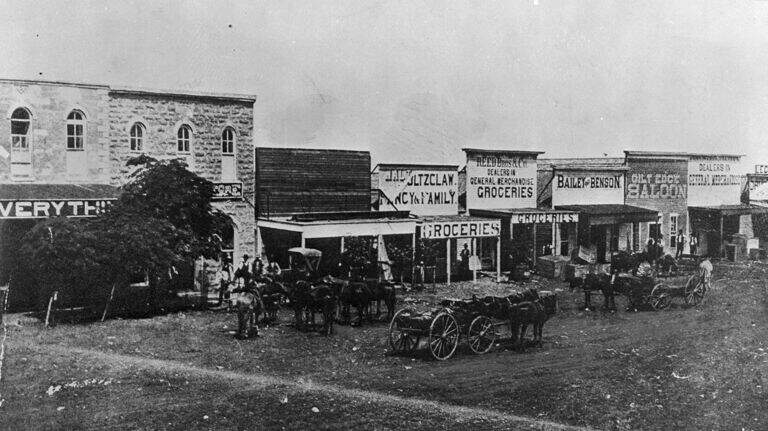In 1879, Fort Worth faced crisis when new Western Trail competed with Chisholm