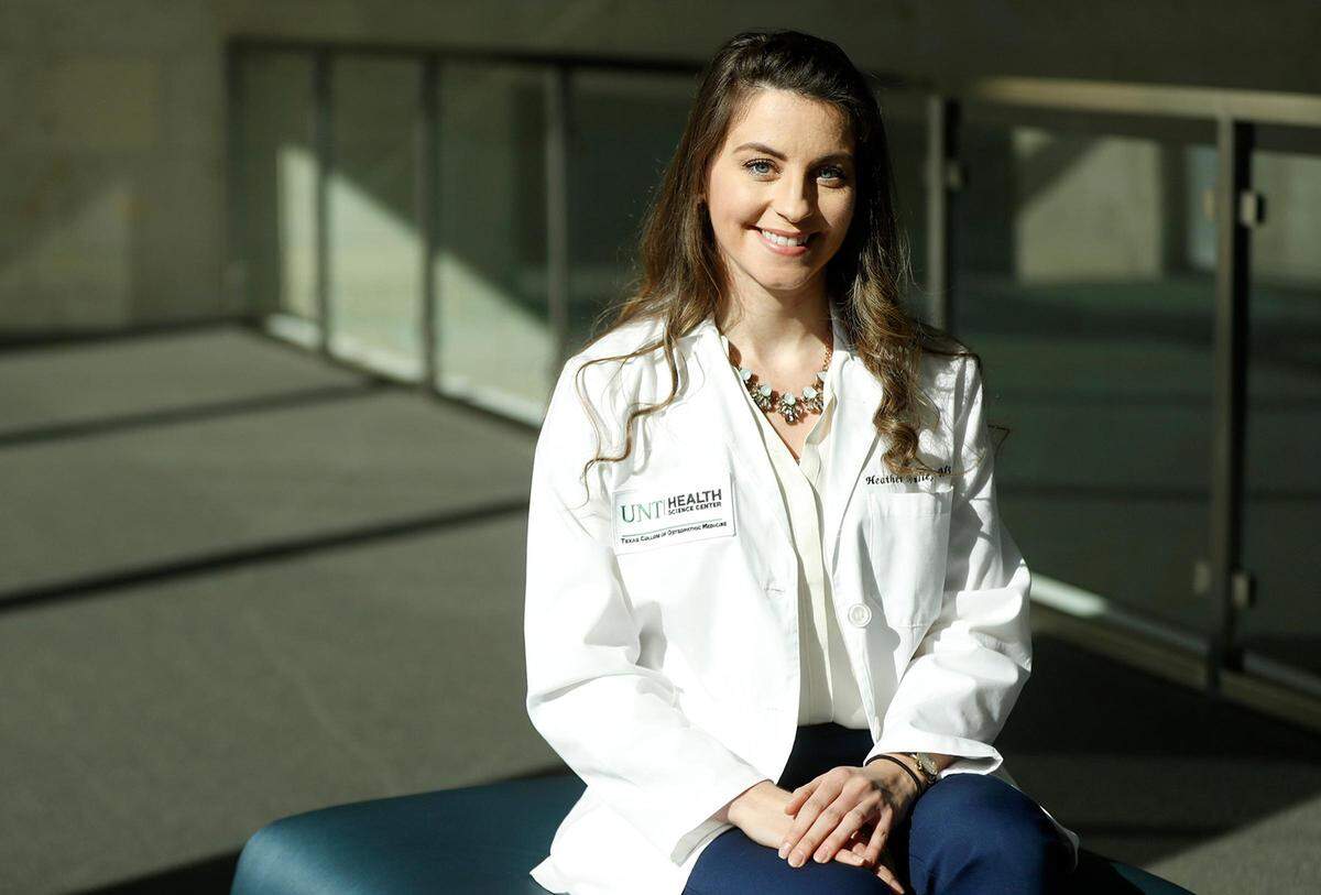Heather DeVille is a first-year medical student at the Texas College of Osteopathic Medicine in Fort Worth. She said she would be happy to practice in Texas, but residencies in the state are limited and highly competitive.