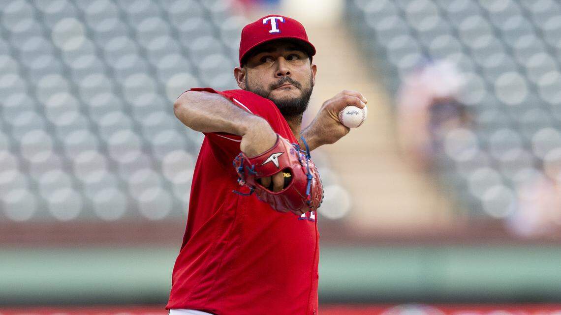 Martin Perez allowed 10 hits and three runs in seven innings Monday, an outing that gave the Rangers a chance to beat the Mariners.
