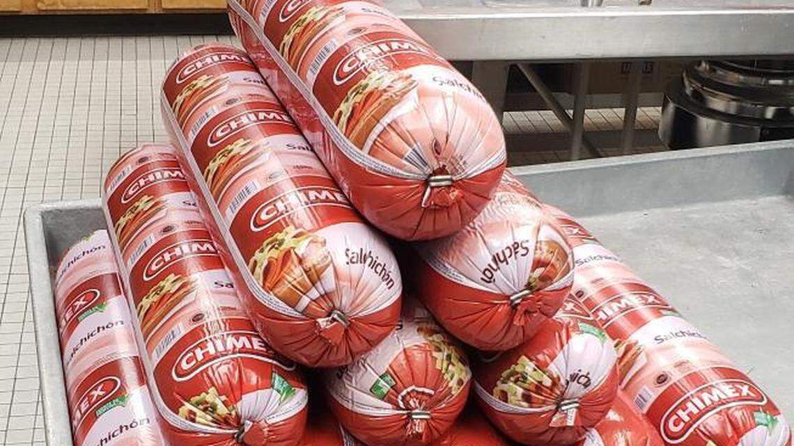 Hundreds of pounds of the illegal meat were found within a few days at the US border, officials said.