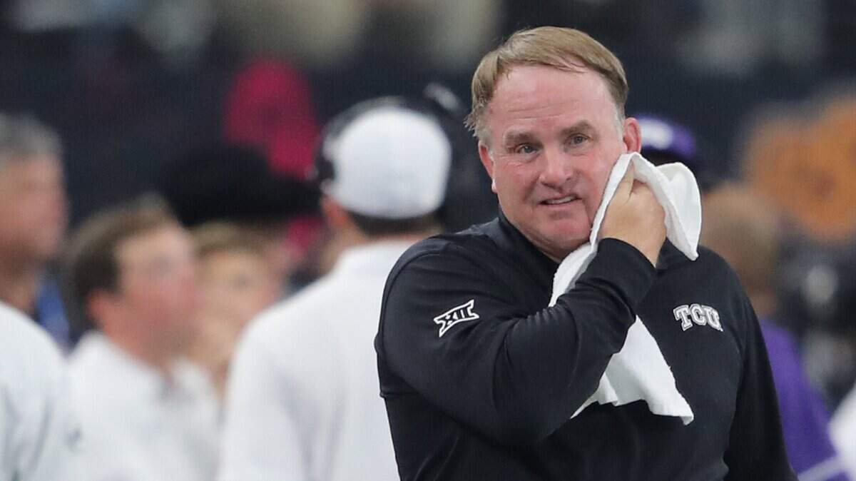 TCU Horned Frogs head coach Gary Patterson lost to Kansas for the first time since joining the Big 12.