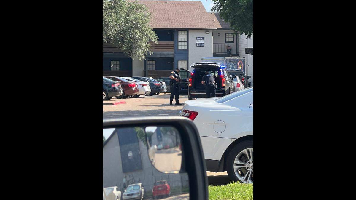 Multiple agencies including the ATF, Texas Department of Public Safety and Fort Worth police responded to an incident at the Rocco Apartments&nbsp;on Thursday afternoon and appeared to be searching for at least one suspect in the area after shots were fired.