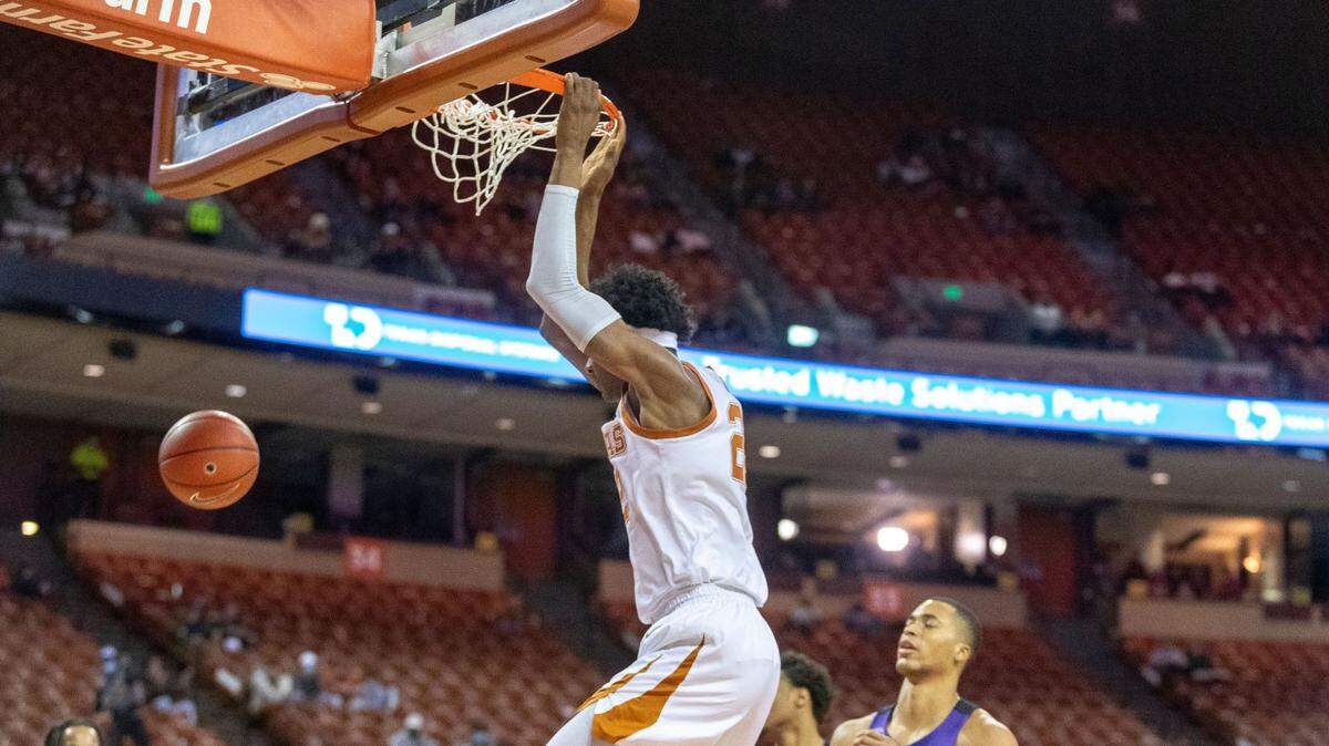 Texas’ Kai Jones had seven points as the Longhorns’ defeated TCU 70-55 on Saturday in Austin.