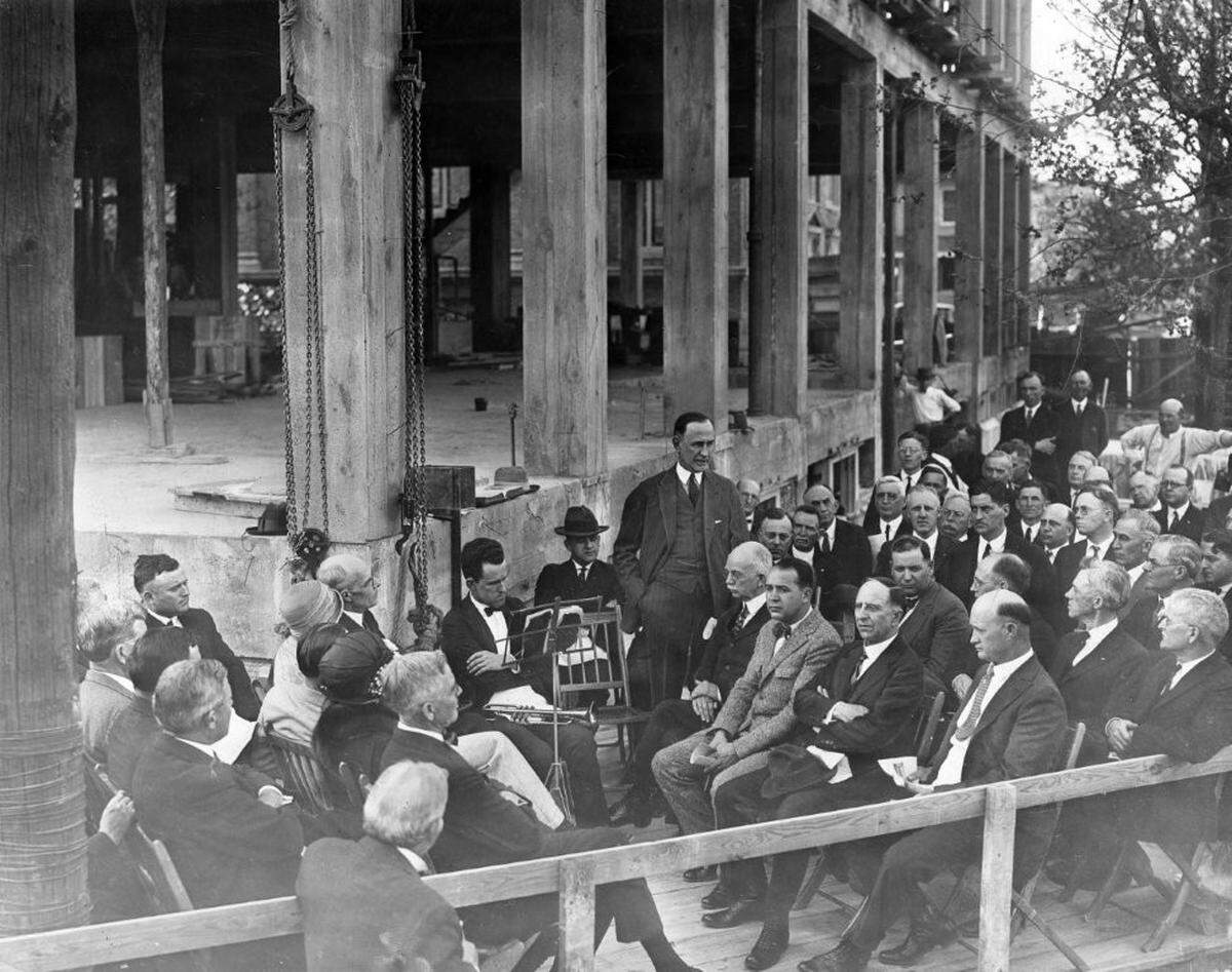 A ceremony was held in 1924 for the cornerstone placement in a second YMCA building in Fort Worth. The building opened in 1925.