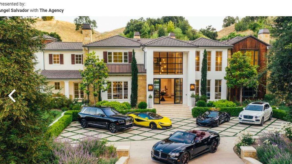The singer’s extravagant house is located in Hidden Hills, California.