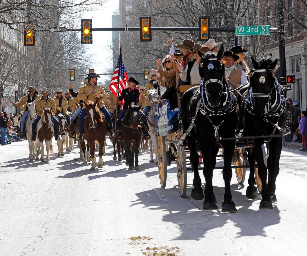 The 2023 Fort Worth Stock Show and Rodeo parade made its way down Houston Street in downtown Fort Worth on Saturday.