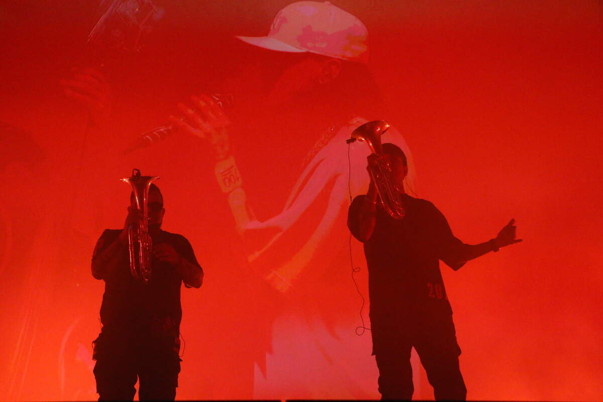 Peso Pluma’s band members opened his Saturday night sold-out show in Irving, talking about what he means to them.