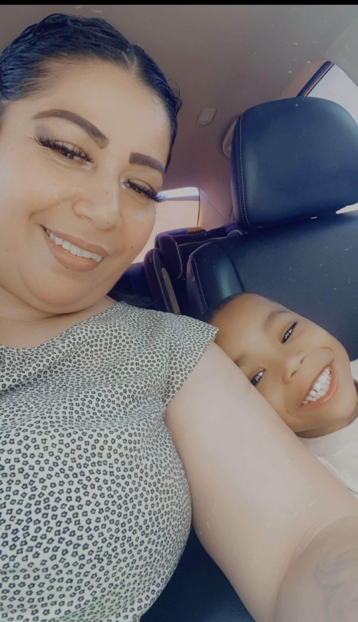 David, a second-grader at Clifford Davis Elementary in the Fort Worth Independent School District, is pictured with his grandmother Amparo Wynn. David was left at the wrong bus stop on Tuesday, May 6, 2025, about a quarter mile away from home after a substitute bus driver took over his route, according to Wynn. She plans to take legal action against Fort Worth ISD.