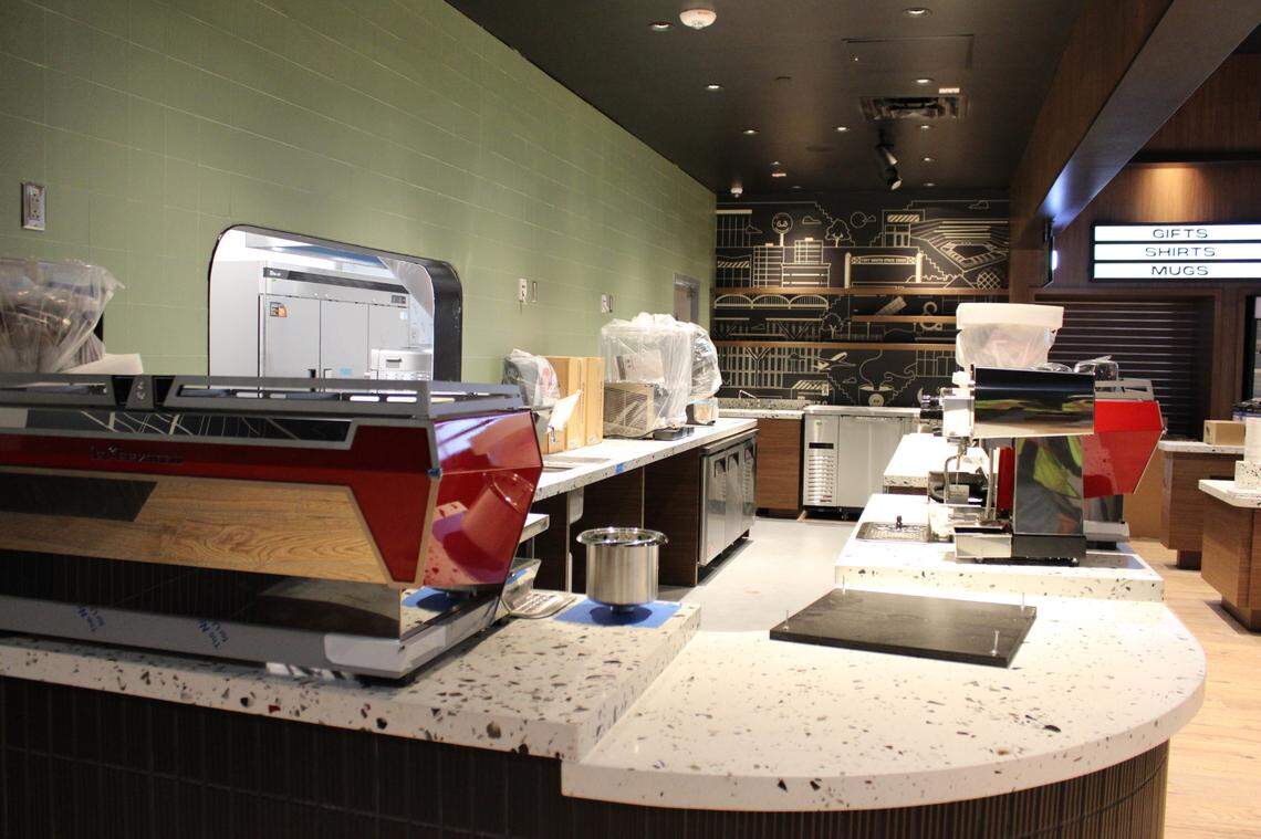 The Ampersand coffee bar in the DFW Airport is still under construction but expects to be ready for the public April 1.