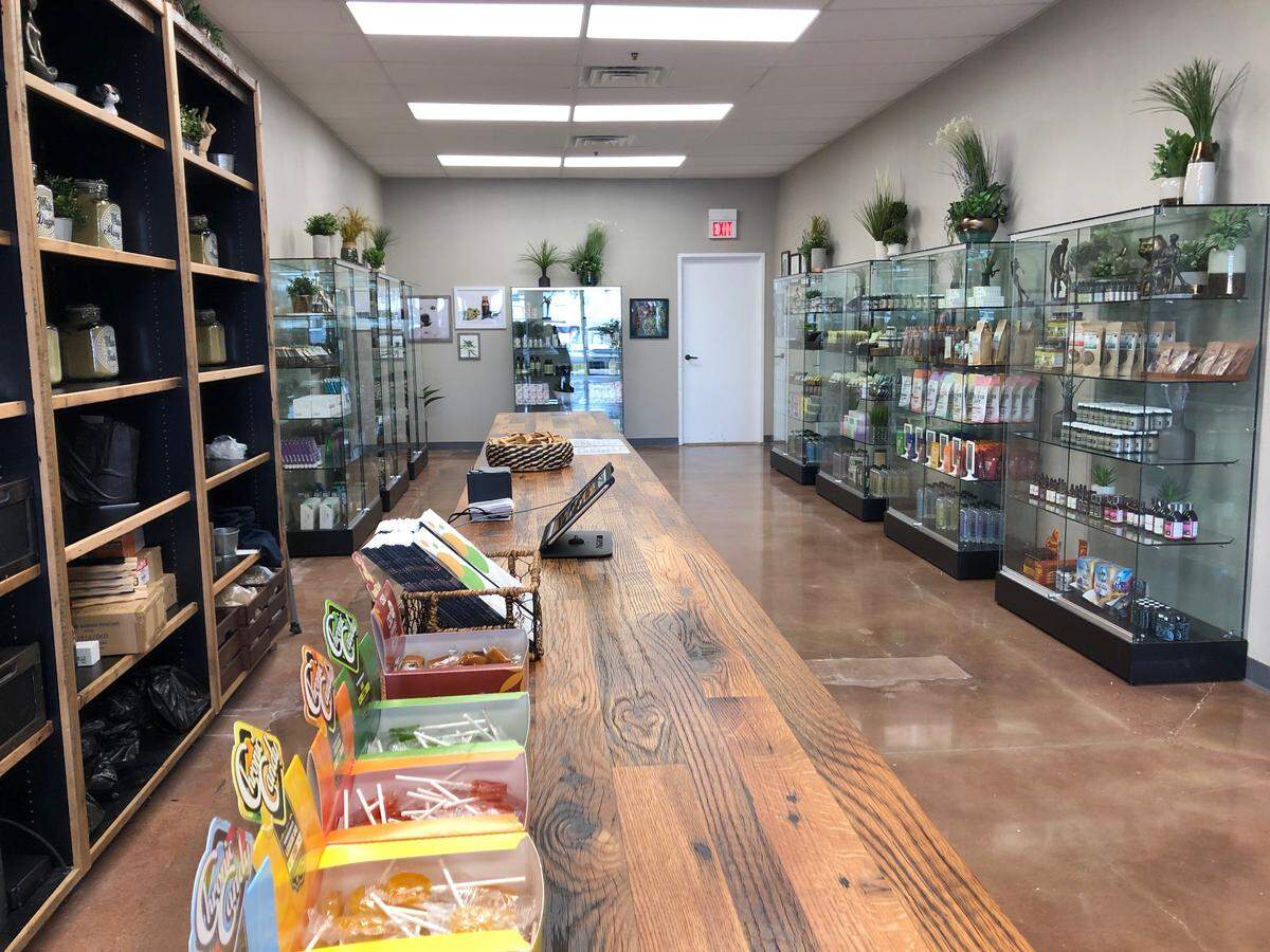 The new Arlington store, which opened on March 4, carries several CBD (cannabidiol) and kratom products in several different forms