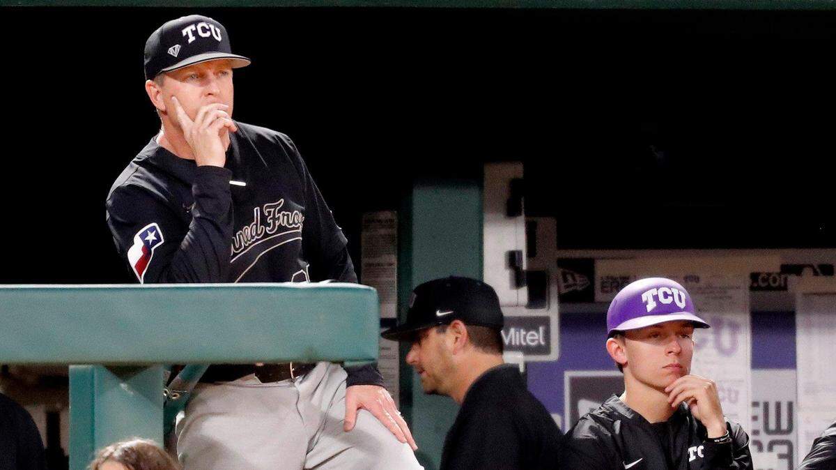 TCU coach Jim Schlossnagle talked about his team going into Big 12 play.