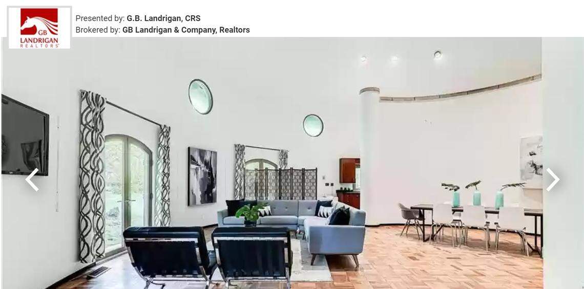 Living room and dining area