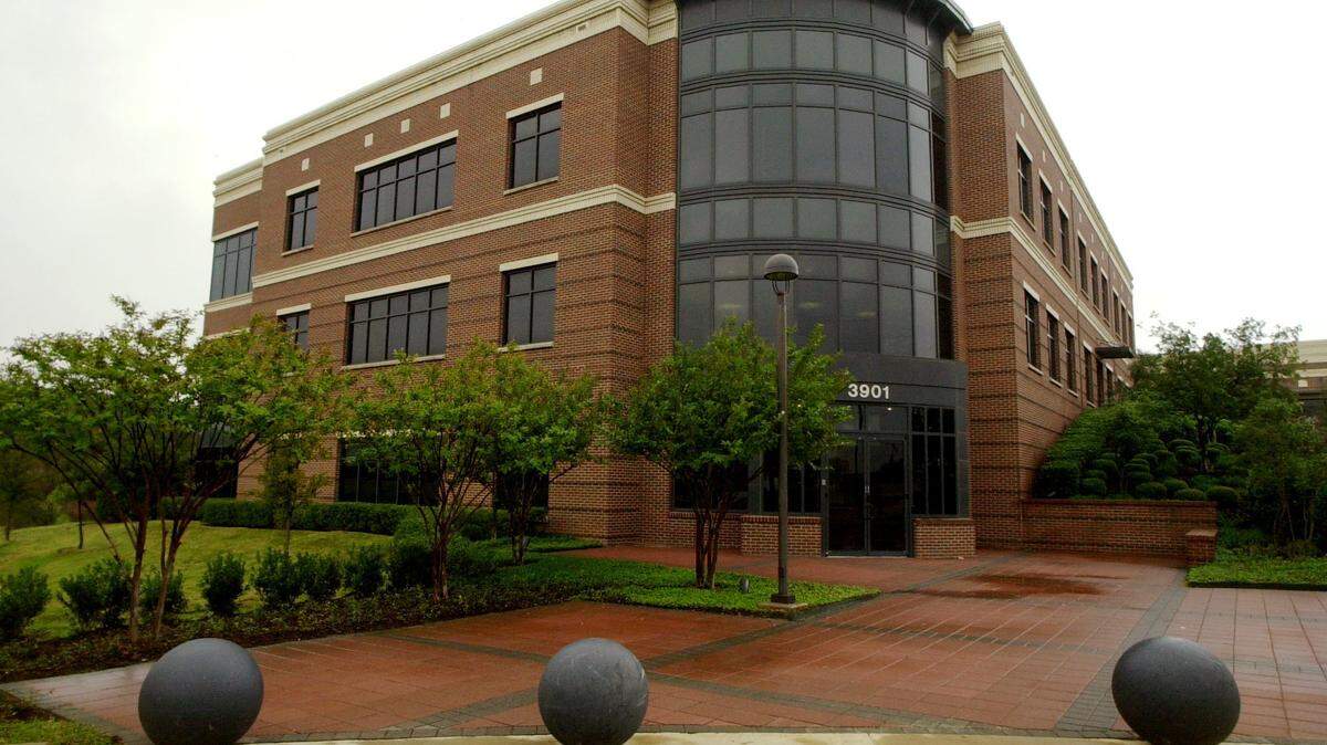The entrance to Daystar Television Network’s studio in Bedford is shown in this file photo.