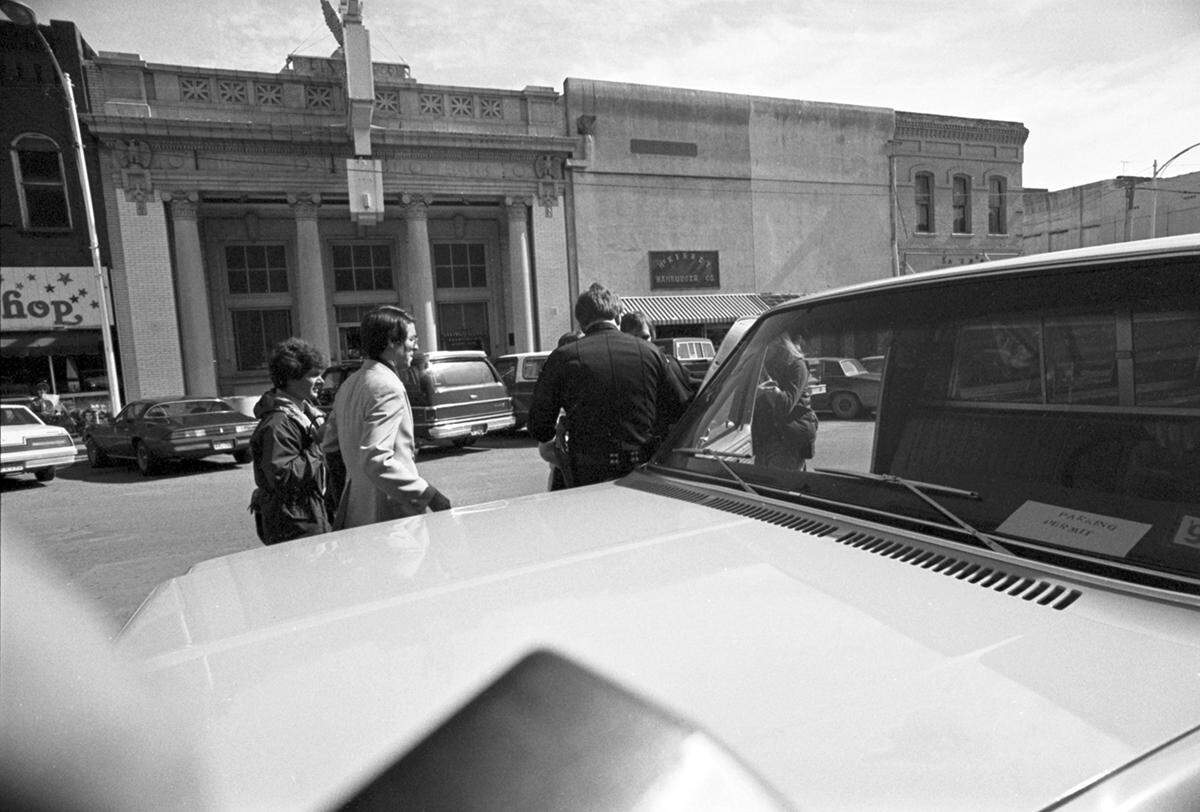 Candace (Candy) Montgomery with husband Pat leaving the courthouse after a Collin County jury acquitted her.