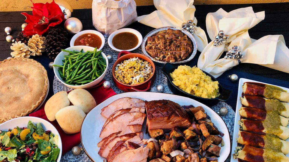 A Blue Mesa Grill dinner package includes ham and chicken enchiladas.