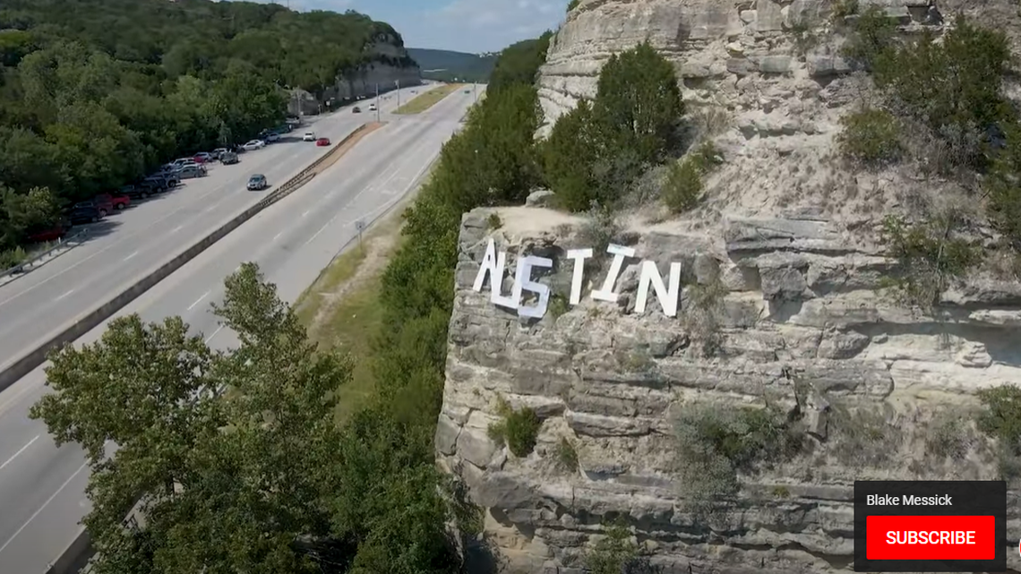 A YouTube content creator from Austin, Texas, and his friends made a “Hollywood” inspired sign for the city.