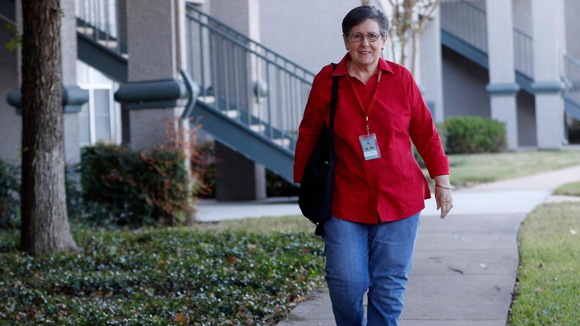 Edy Lou Mayfield began working as a substitute teacher in the Fort Worth school district in 2017. The district, like many districts nationwide, has struggled to find enough substitute teachers this year.