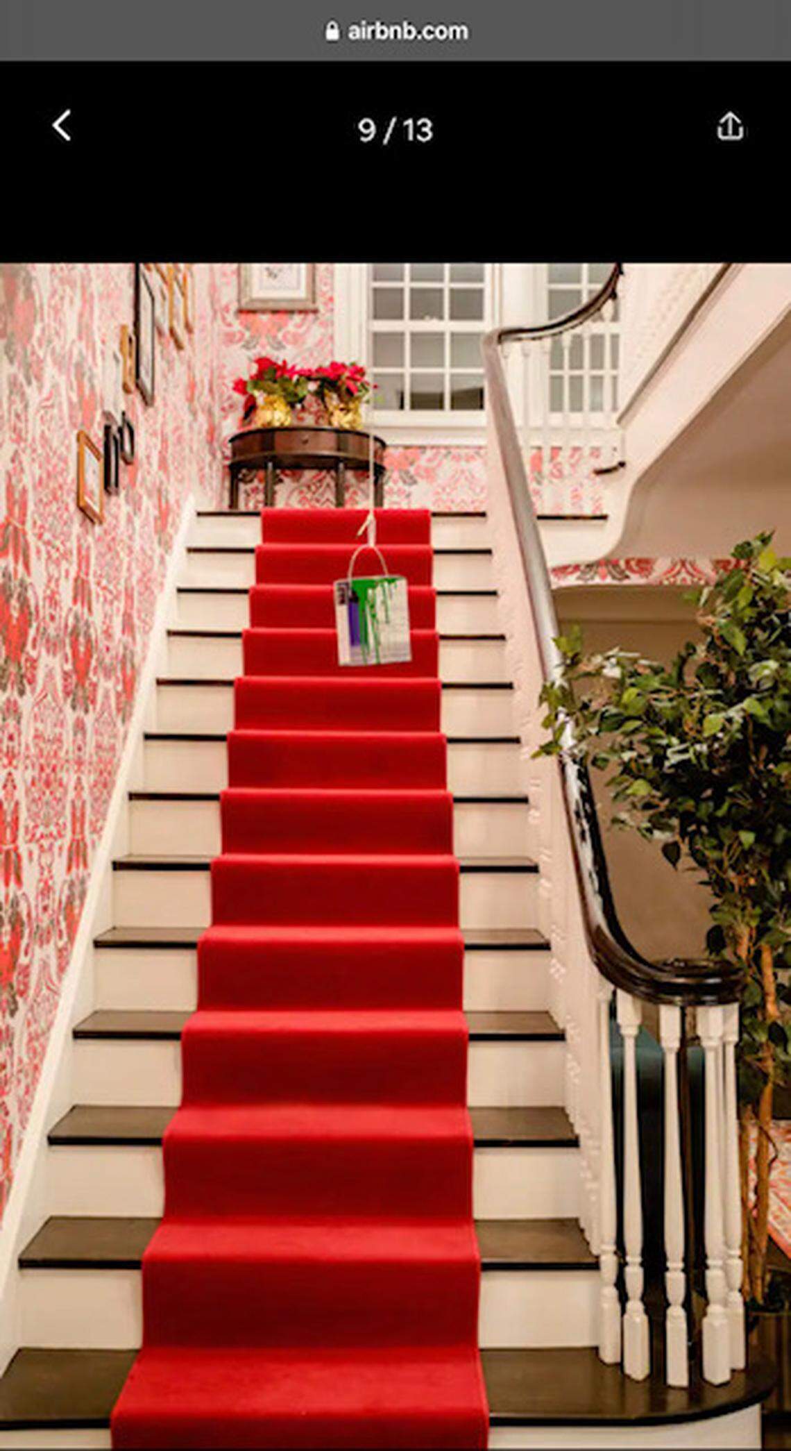 Staircase with infamous paint can