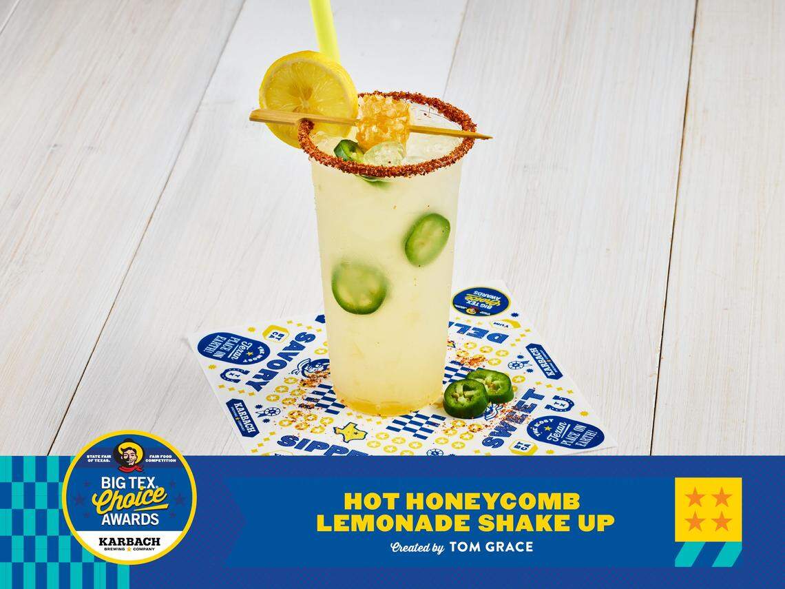 Hot honeycomb lemonade shake up.