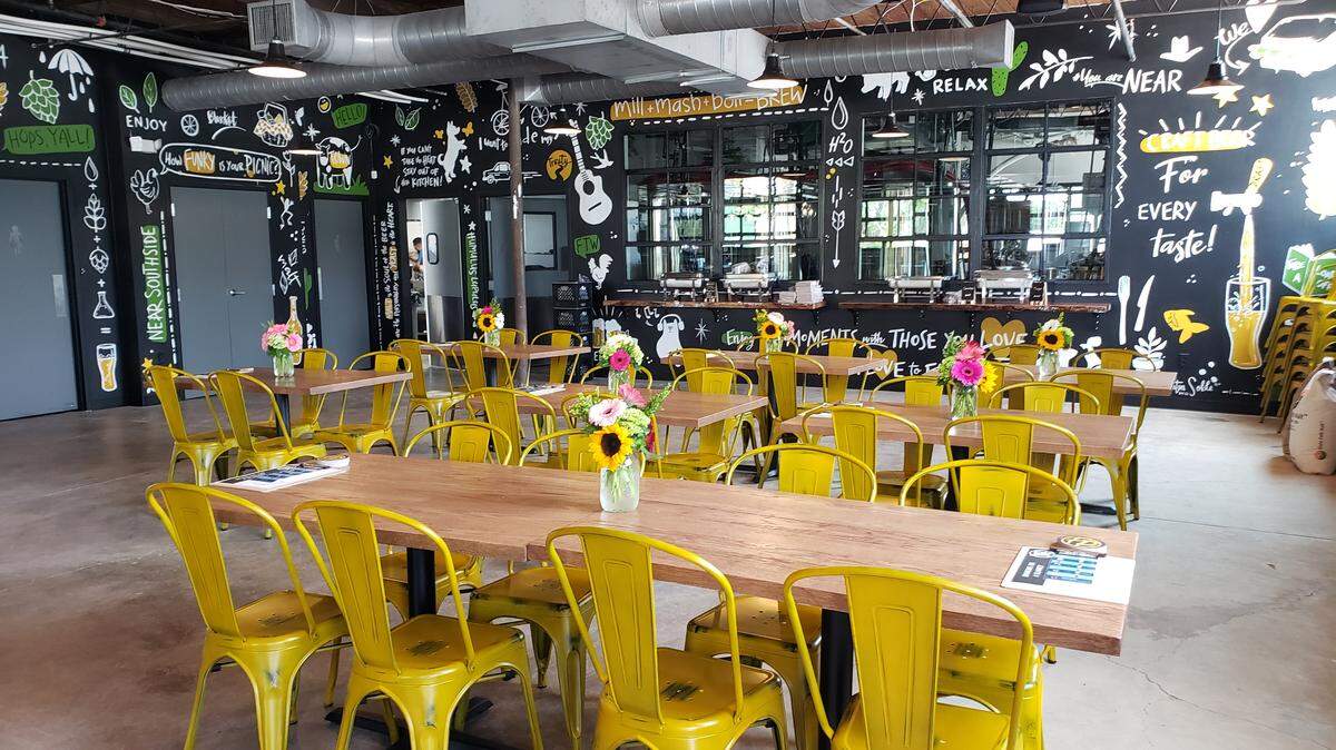 Funky Picnic Brewery & Cafe in the Near Southside neighborhood is a cafeteria environment.
