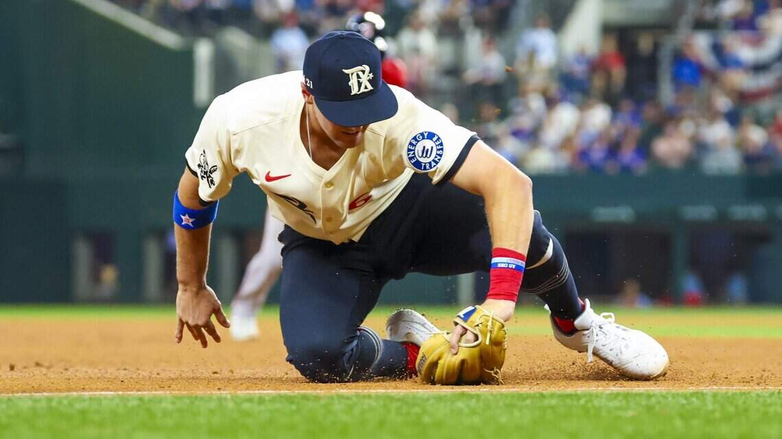 Texas Rangers third baseman Josh Jung is heading to the 10-day injury list