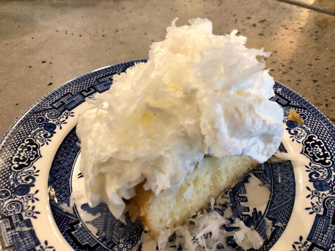 Coconut cream cake is a regular menu feature at Mason & Dixie in Grapevine.