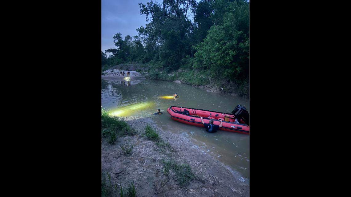 Dive teams working to find an 11-year-old who fell into a creek April 3. His body was recovered.