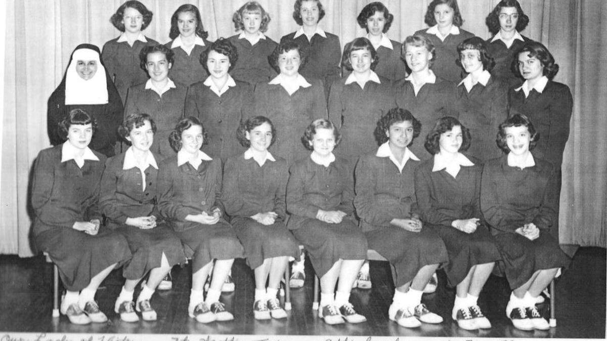 Fort Worth’s Our Lady of Victory Academy’s eighth grade class in 1952-53.