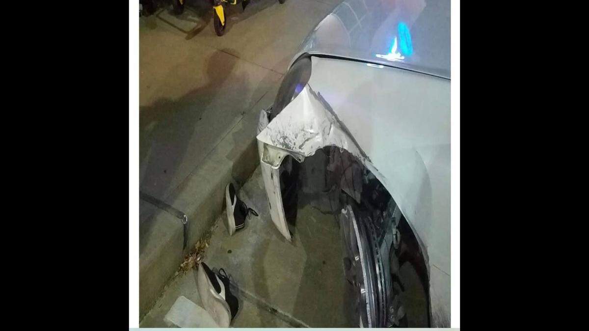 A Texas man was arrested after police say he drunkenly crashed his car while driving on rims with a toddler inside.