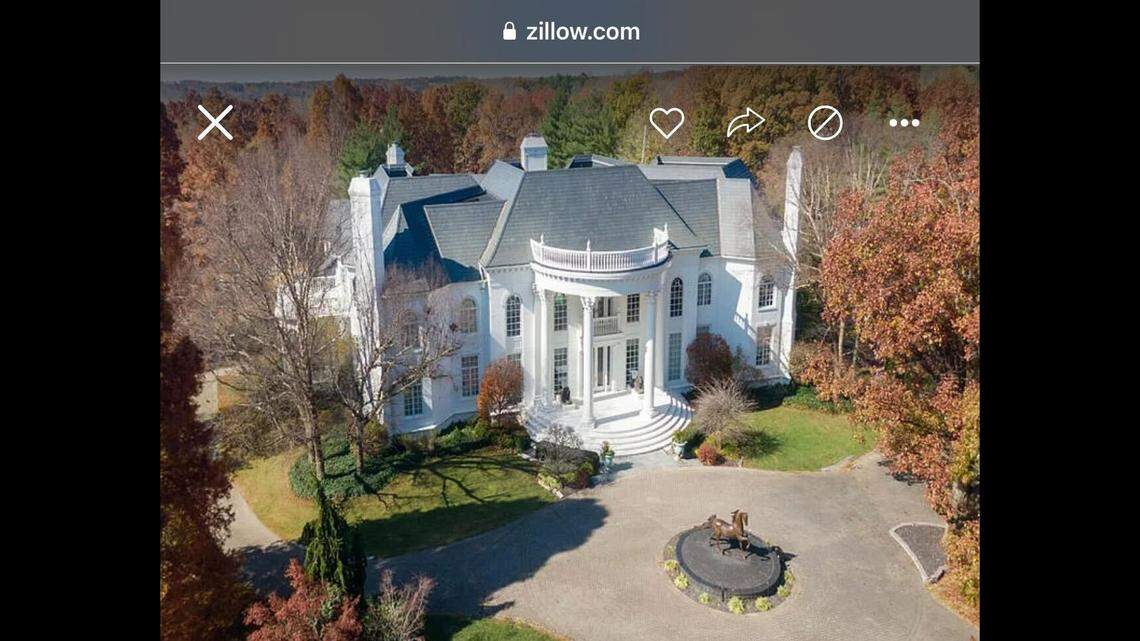 The estate has an elegant feel to its exterior.