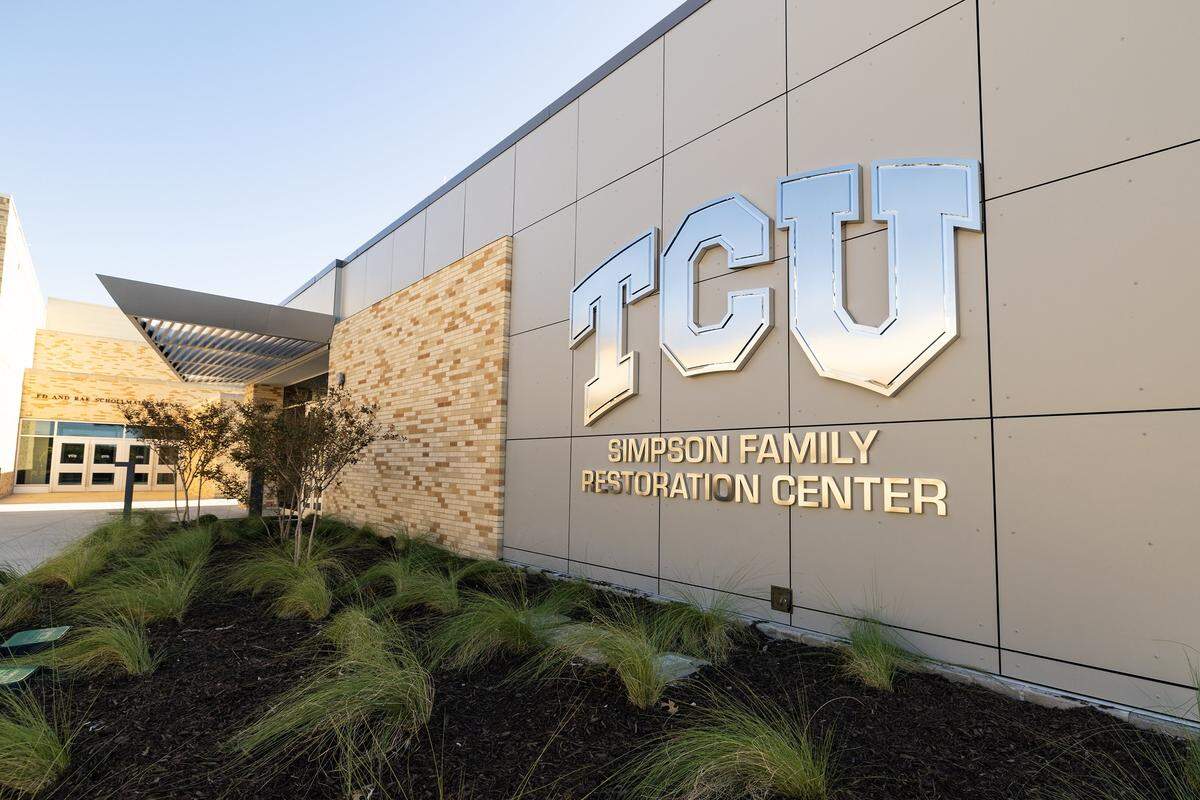 The Simpson Family Restoration Center for student athletes at TCU in Fort Worth on Tuesday, Nov. 11, 2025.
