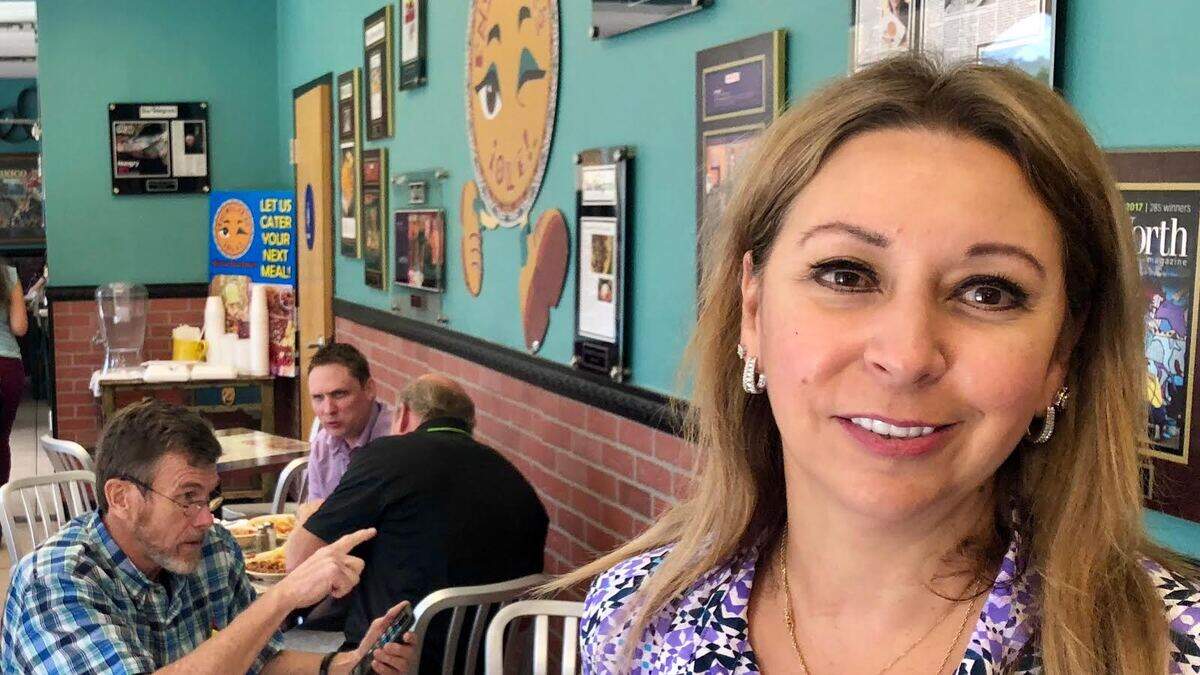 Mary Vasquez at her original Enchiladas Ole location, since moved to Forest Park Boulevard.